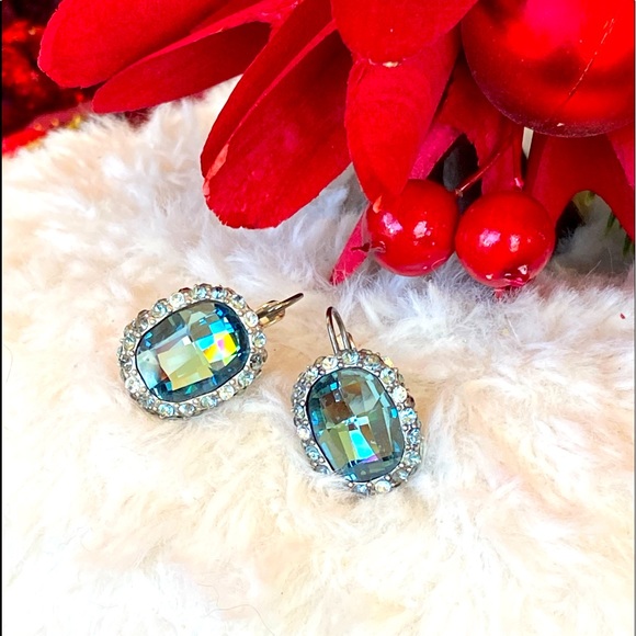 ⭐️SOLD ⭐️Brighton CONTESSA BLUE Swarovski Crystal Necklace Earrings Ring RARE - Picture 9 of 15